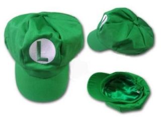 New Super Mario Bros Cosplay Hat Green Luigi Boy Girl Cap ( Child Size 