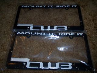 cwb wakeboarding pair of license plate holders new time left