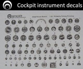 raf cockpit instrument dial decals 1 32 scale as32 raf from united 