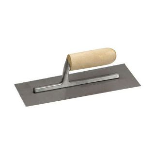 Marshalltown Nu Pride 972 1/16x1/16x1/16 In. Notched Finish Trowel