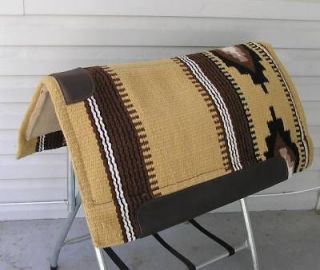 Western Wool 1 Inch Thick 34x36 Horse Saddle Pad Blanket Memory Foam 