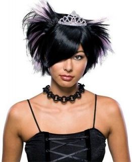 halloween costume wigs punk emo goth princess tiara wig one