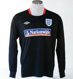 Umbro England National Football Soccer Long Sleeve Black Training 