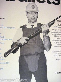   Riot Police Body Armor by Carborundum Niagara Falls NY 1967 Print Ad
