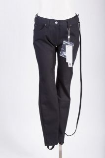 Maison Martin Margiela NWT $900 Black Stirrup Side Zipper Jeans SZ 40 