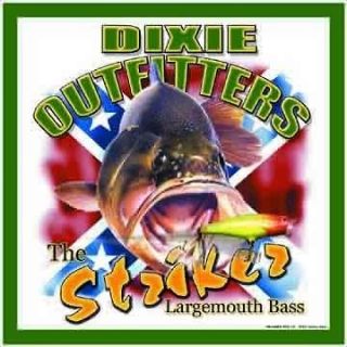   LARGE MOUTH STRIKER BASS DIXIE OUTFITTERS METAL WALL DECOR SIGN NEW