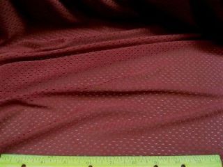fabric jersey athletic sports mesh garnet 214nn more options length