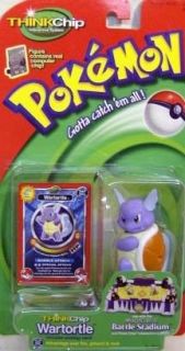 Pokemon Think Chip Wartortle With Card By Hasbro (MOC)