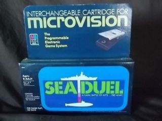 RARE 1980 MICROVISION SEA DUEL GAME CARTRIDGE STILL FACTORY SEALED 