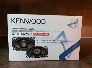 Newly listed Kenwood 4 x 6 Car Speakers (KFC 4675) N.O​.B.