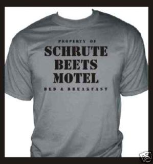 office dunder dwight schrute farms beets motel t shirt