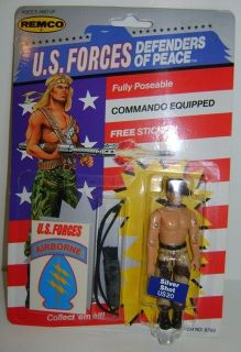 Silver Shot action figure MOC US Forces by Remco 1989 Military 1980s