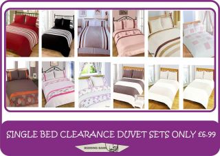 Clearance Single Size Duvet Cover Bedding Set Warehouse Clearance 