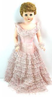 Vintage/Antique Large Bridesmaid Formal Dress Doll 50s No. 251 AE 13 