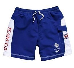 London 2012 Team GB Boys Board / Swimming Shorts   Sizes Age 6, 8, 10 