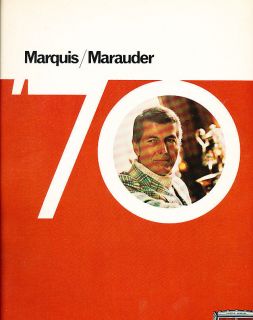 1970 Mercury Marquis and Marauder 20 page Sales Brochure Catalog 