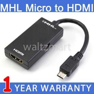 Micro MHL To HDMI HDTV Adapter Cable For Galaxy S2 II/Nexus/Note/Inf 