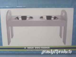 high raised dog feeder dish stand stainless bowls time