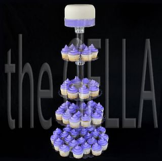 tier clear cake cupcake centerpiece stand 
