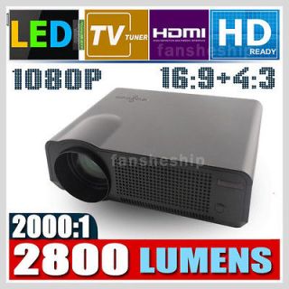   HD Projector LED Lamp Max 50000 Hours Native 1280*768 2800 ANSI Lumens