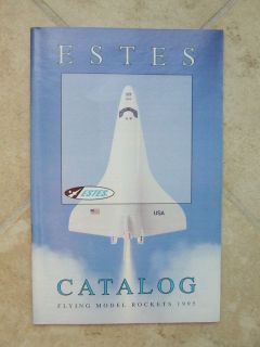 vintage estes 1995 model rocket catalog new 