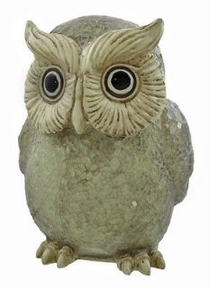 white crackle glass owl lamp  56 99