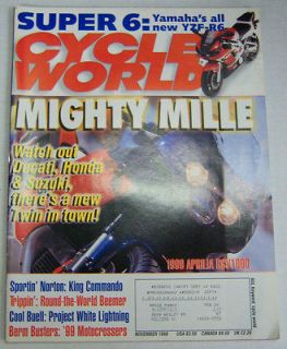 Cycle World Magazine Mighty Mille Watch Out Ducati November 1998 
