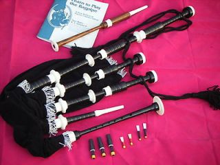Great Highland Bagpipes (Starter Package) with Learn to Play Booklet
