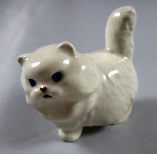 hagen renaker miniature made in america fat cat white time