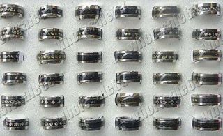  jewelry bulk 12pcs charm stainless steel color mood change rings gift