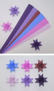 shades of purple paper strips for moravian german stars 3