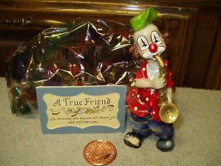 Newly listed Figurine CIRCUS CLOWN True Friend Gift Collection Horn