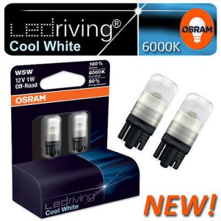 FORD Orion 90 93 OSRAM 5w W5W LED SIDELIGHT BULBS 6000K COOL WHITE NEW 