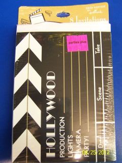 Hollywood Oscar Movies Prom Black Gold Stars Theme Party Clapboard 