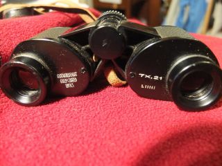 Vintage Adams 7x21 Featherweight Fully Coated Binoculars W/Case (Made 