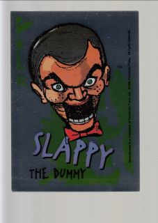 1996 topps goosebumps sticker slappy the dummy 2 from canada