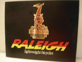 Newly listed 70S RALEIGH BICYCLES FULL COLOR SALES BROCHURE ROAD BIKE 