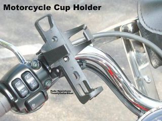 Motorcycle Handlebar Mount Cup Can Water Bottle Drink Holder 4 Harley 