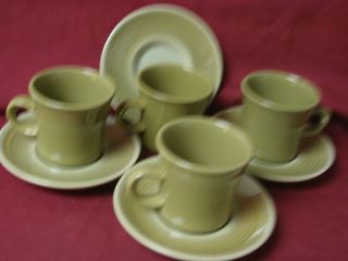 Franciscan, USA China Dinnerware #Pebble Beach set 4 cup and saucer