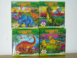 prehistoric park puzzles dinosaur t rex brontosaurus raptor 24