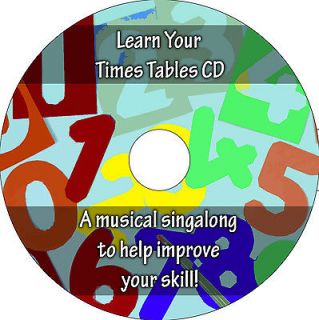 Learn your Times Tables multiplication CD Improve your maths 