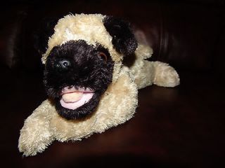 people pals pug puppy dog plush beanie doll 11 time