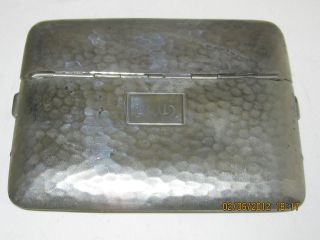 vintage presto silver nickel cigarette case  29