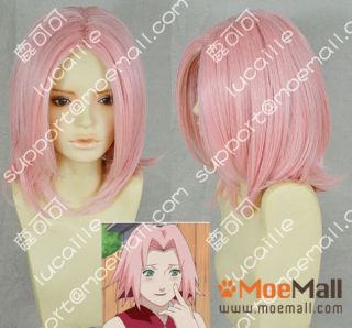 Naruto Sakura Haruno Short Pink Cosplay Party Wig