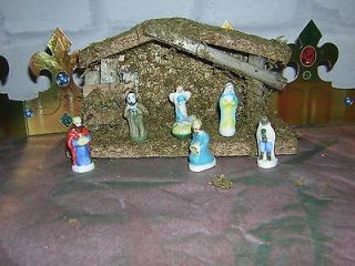 SANTONS FEVES FRENCH NATIVITY EPHINANY CRECHE STABLE PIECES FREE 