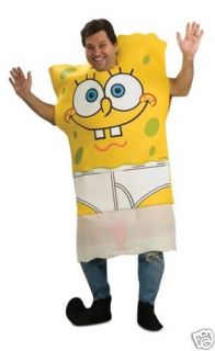 spongebob squarepants adult men costume standard new
