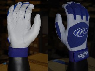 rawlings pbg04 large royal blue white mlb pro batting gloves
