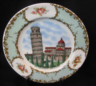 SCHUMANN Bavaria c1960 70 Leaning TOWER OF PISA Italy SOUVENIR PLATE
