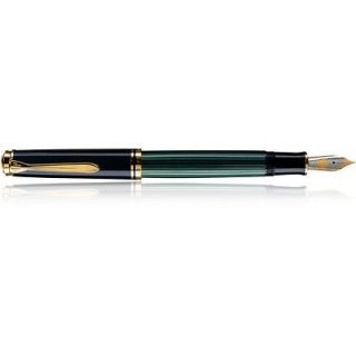 Pelikan Souveran M 600 Fountain Pen Extra Broad NIB Black and Green14 