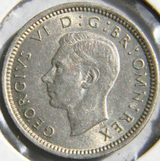 GREAT BRITAIN/UK, George VI 1937 silver 3 Pence, 1st yr of issue; UNC